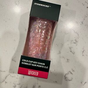 Starbucks Pink Cold Cup Keychain